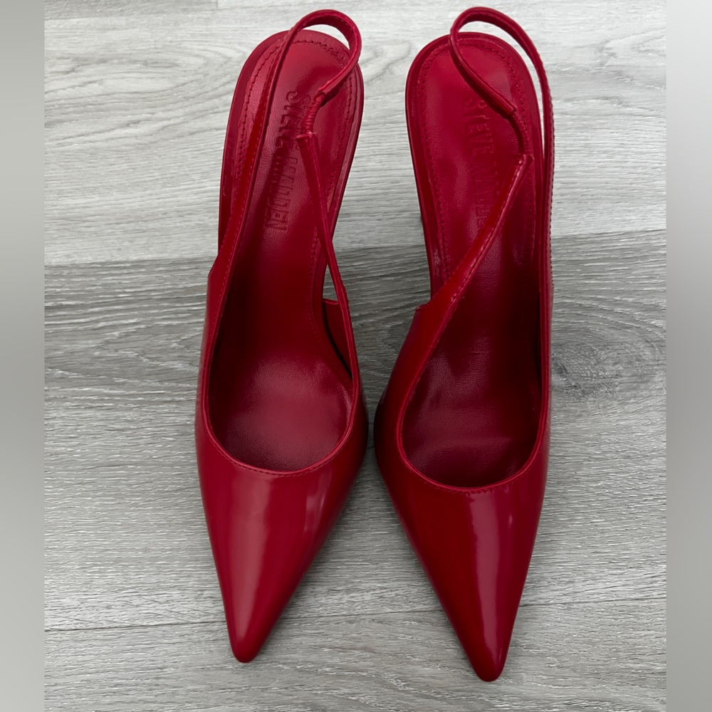 Steve Madden Bold Red Slingback Heels